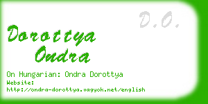 dorottya ondra business card